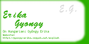 erika gyongy business card
